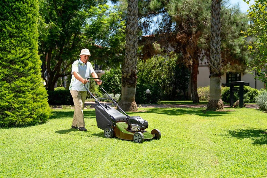 battery operated lawn mower